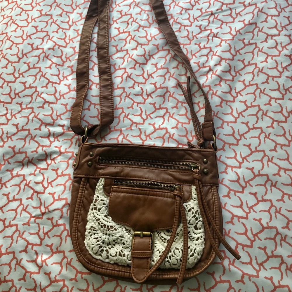 Brown crossbody purse